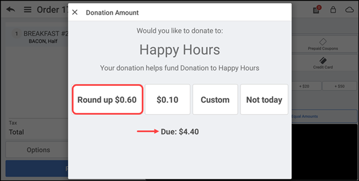 Select the type of donation