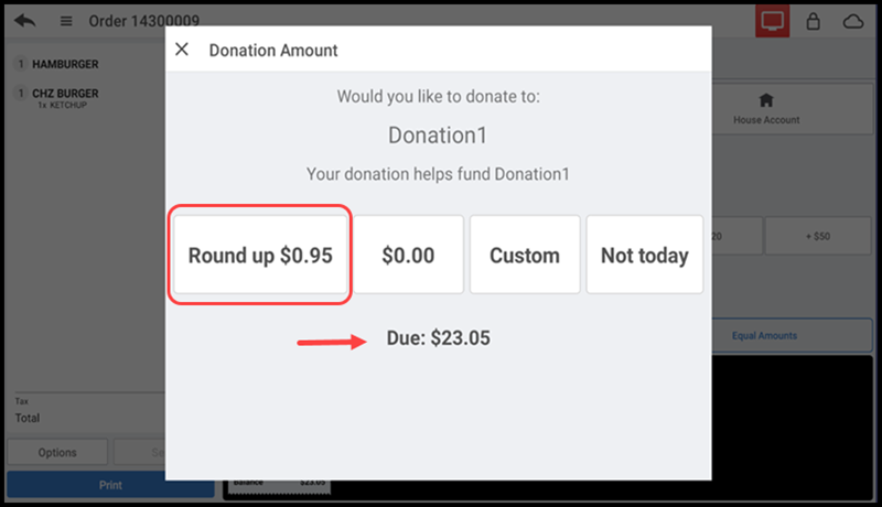 Select the type of donation