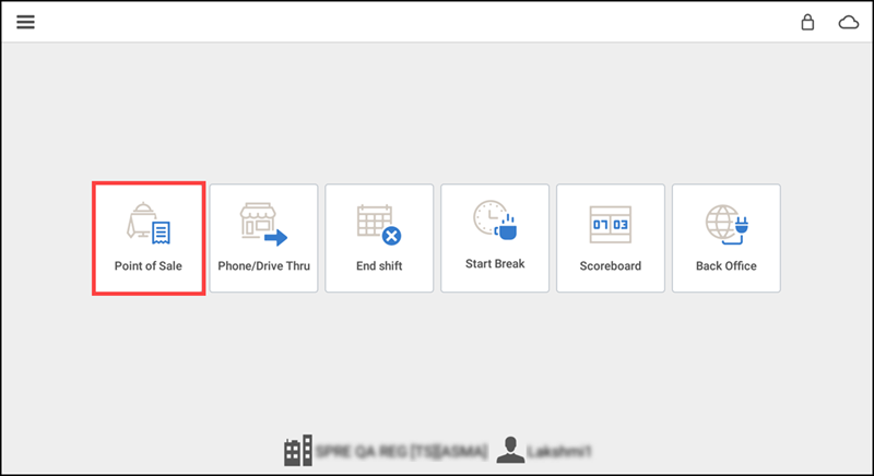 POS Order Entry Screen