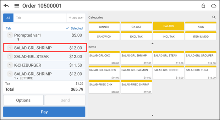 applying discount to an item