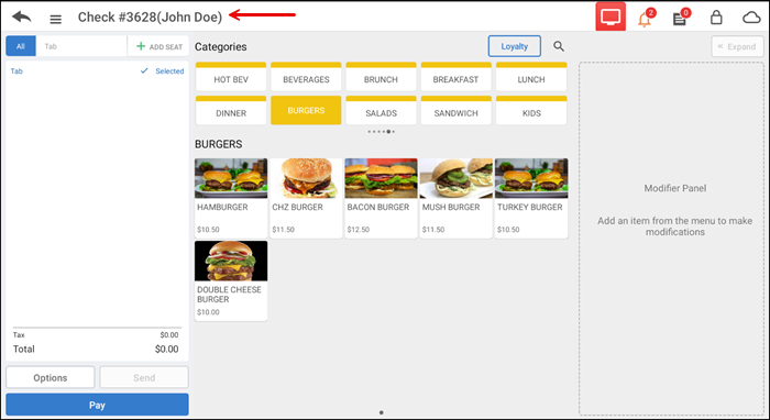 Perform a customer search