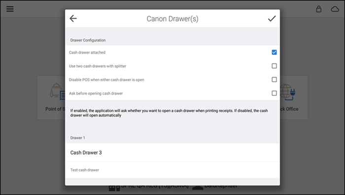 Cannon drawer screen