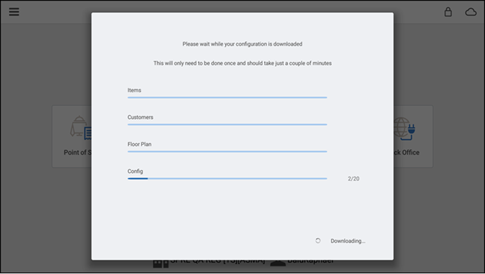 Finish download screen