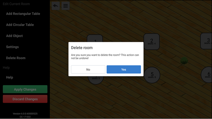 View slide out menu screen