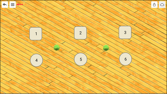 Tap menu option