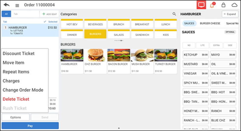 Order to delete appears on screen