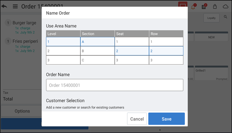 Edit the customer information