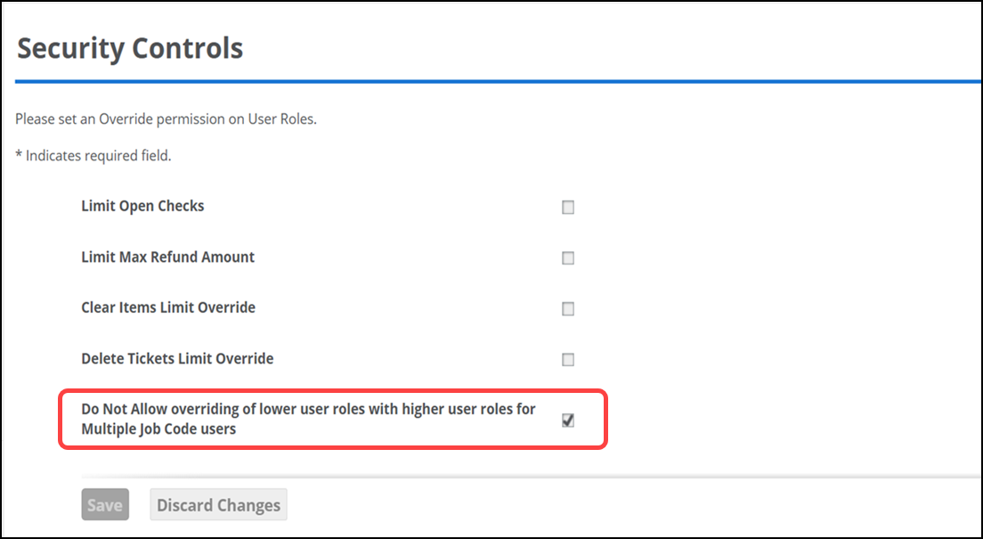 overriding user roles