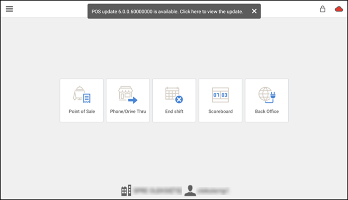 POS update notification