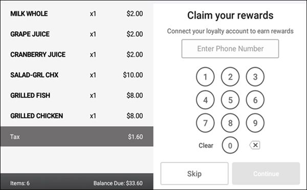 Customer facing display