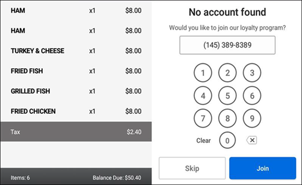 Customer facing display
