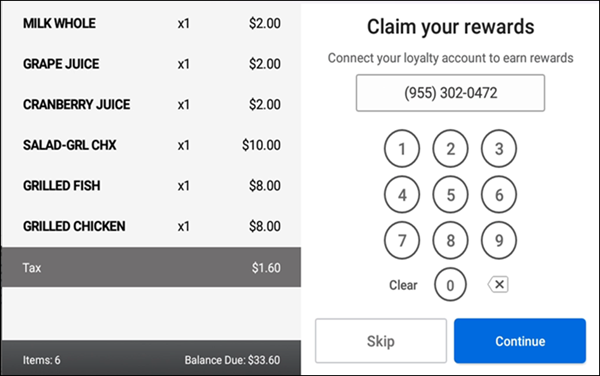 Customer facing display