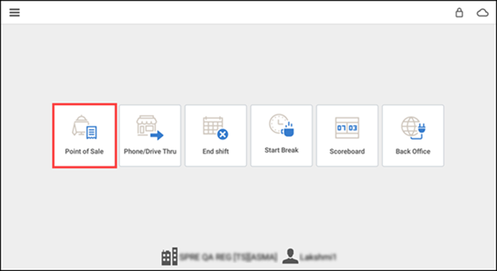 POS Order Entry Screen