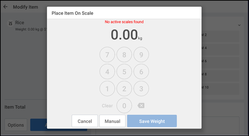 selling item by weight
