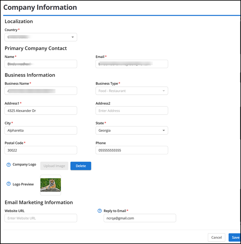 Accessing Company Options