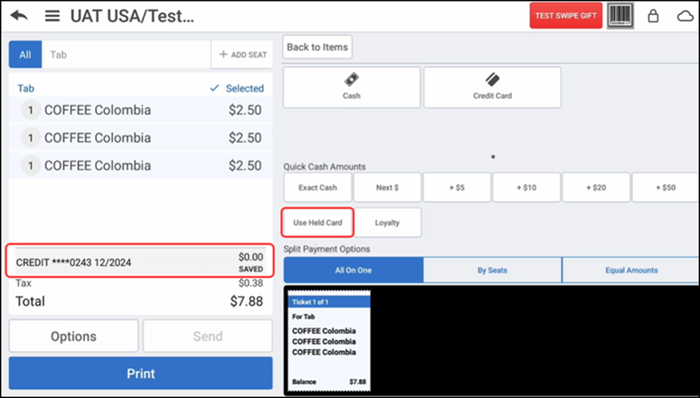 Tap Pay to see payment options