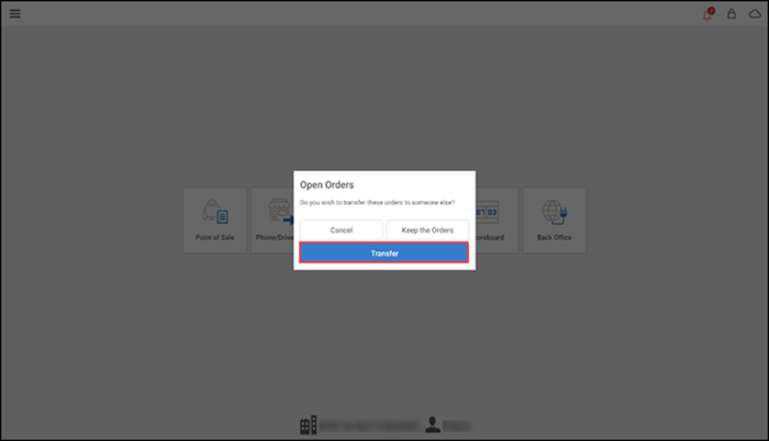 Confirmation prompt