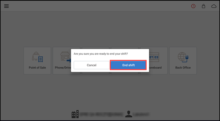 Confirmation prompt