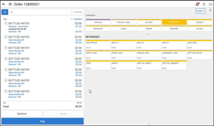Select Essential from the Consumer Marketing My Account screen