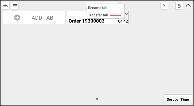 Press and hold tab