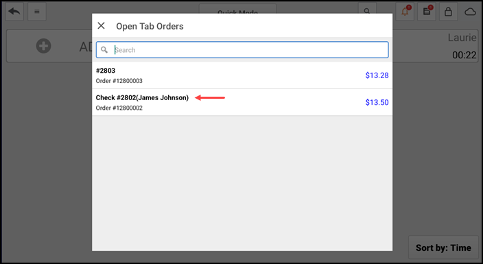 Viewing check sequence numbers