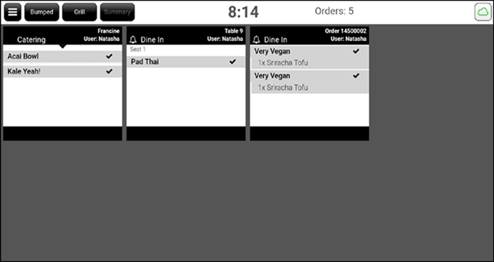 Viewing bumped screen
