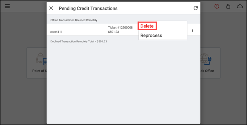Tap Pending Credit