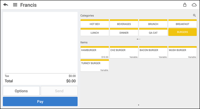 Tap done after selecting order target time