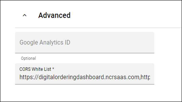 Advanced Section of Company Setup tab