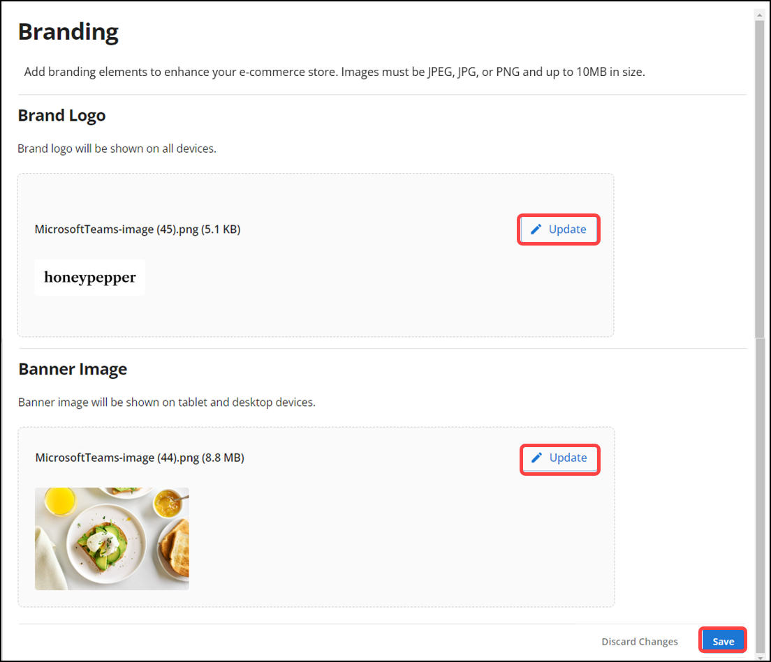 Sample of Charitable Donations item in Item maintenance, the Items tab