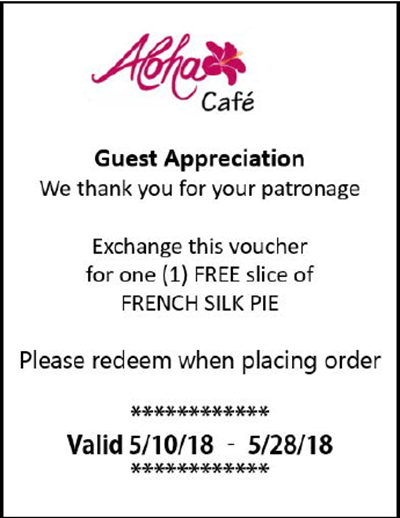 Sample printed voucher