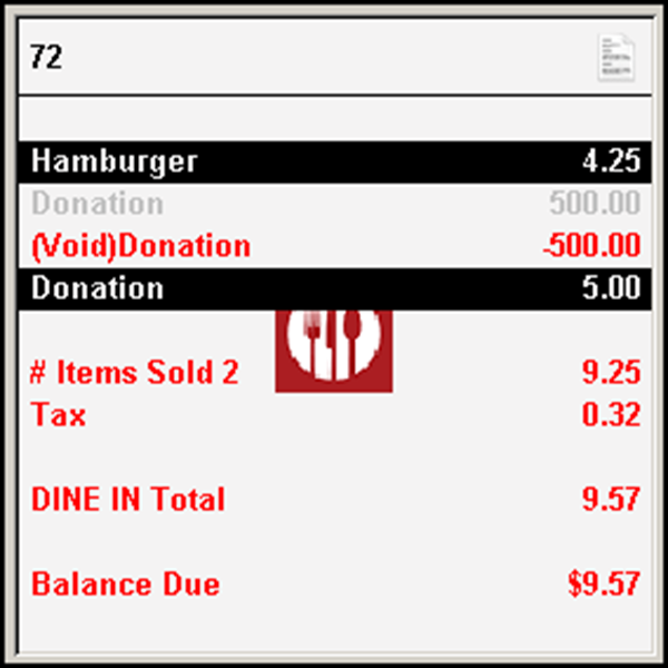 Voiding Incorrect Donation Amount