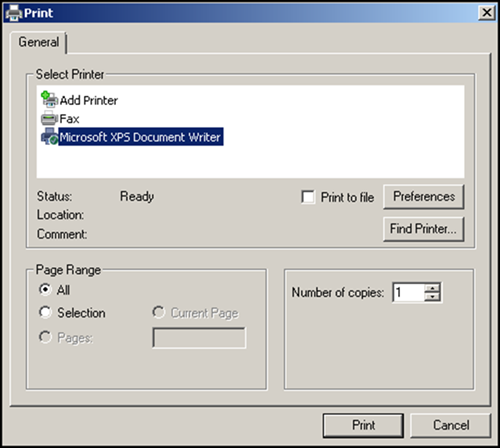 Select the appropriate drawer and click Reprint