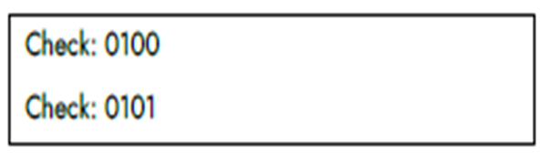 Element Check Numbers