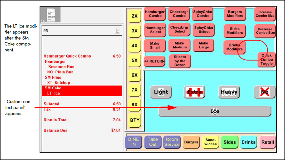 sample of custom context panel