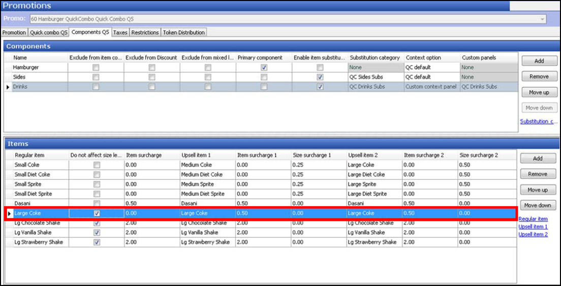 sample of selcting Do Not Affect Size Level settings