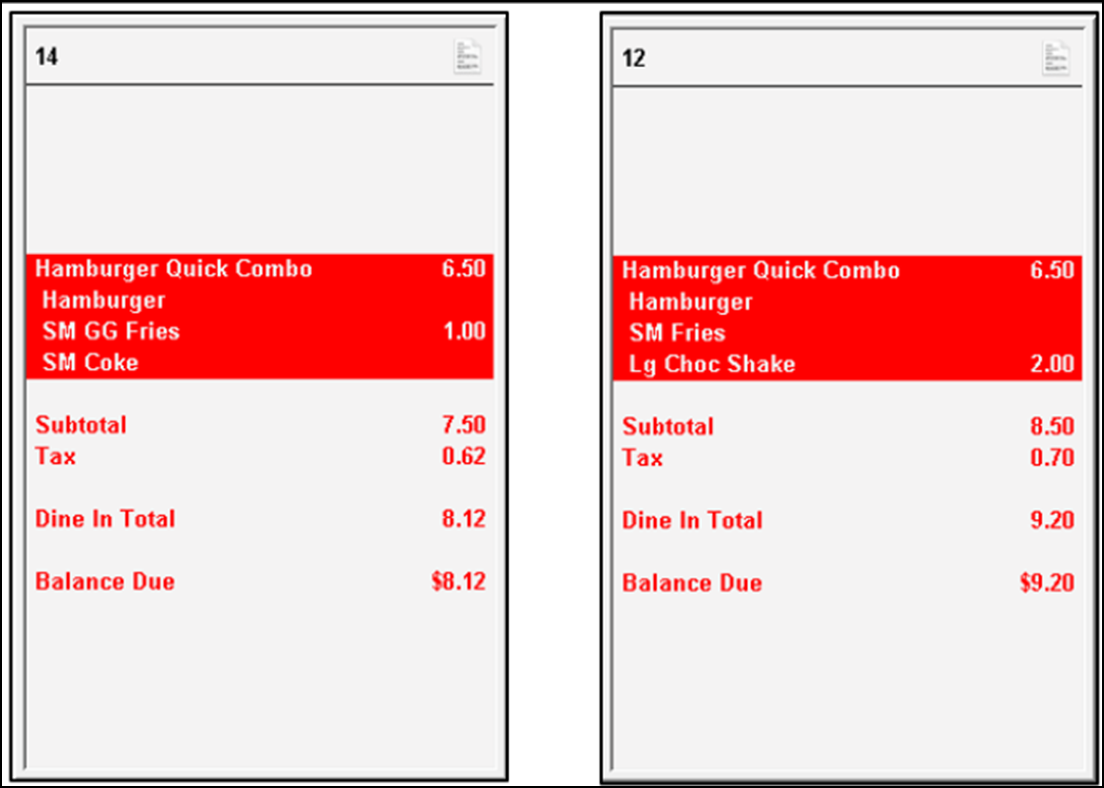 sample of adding Item Surcharges