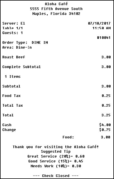Check Subtotal Variable