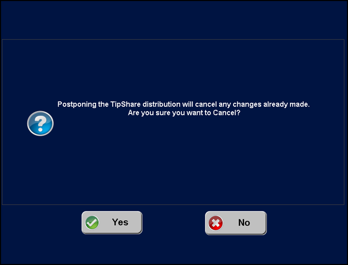 Sample tip share distribution message