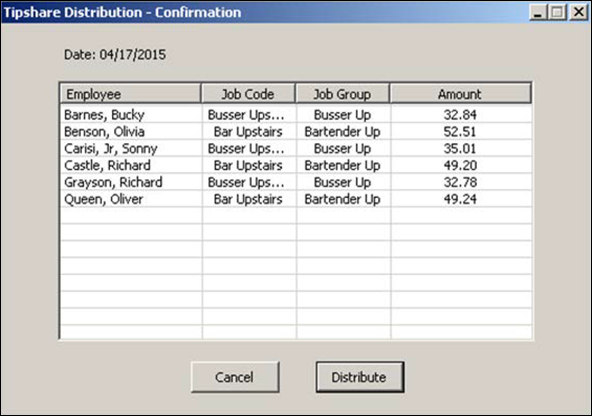 Sample confirmation  dialog box