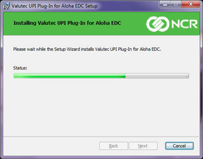 Installing UPI plug in screen