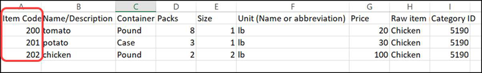 Adding vendor information in bulk