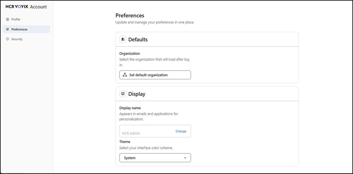 Editing the preferences page
