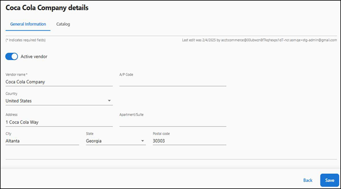 General Information Tab