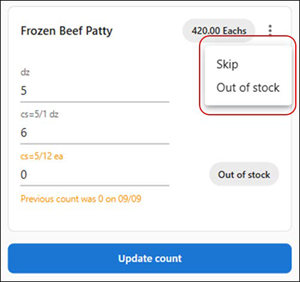 Options to set availability