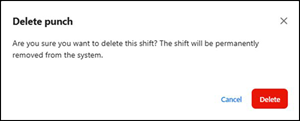 Delete punch window