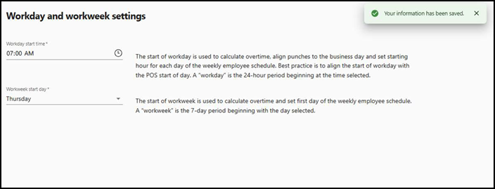 Confirmation message