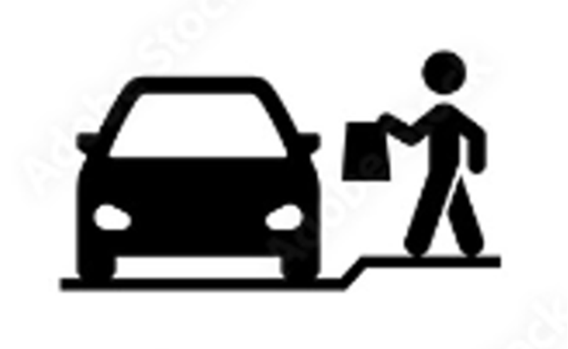 Curbside ordering illustration image