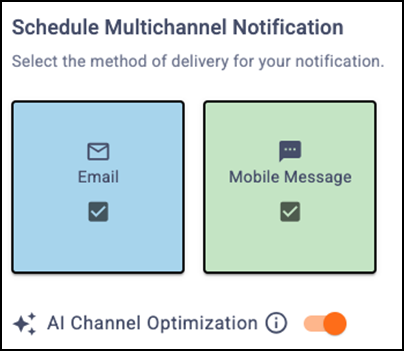 Select the method of delivery