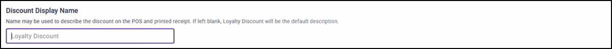 Default loyalty name